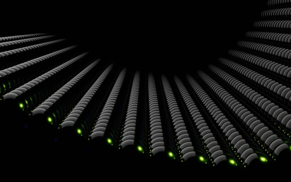 Abstract illustration of data center